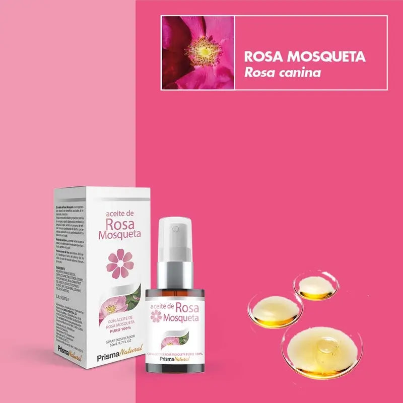 Olio di rosa mosqueta naturale Prisma, 50 ml
