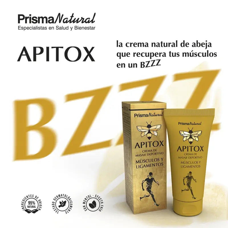 Apitox Crema per il massaggio muscolare e dei legamenti, 60 ml
