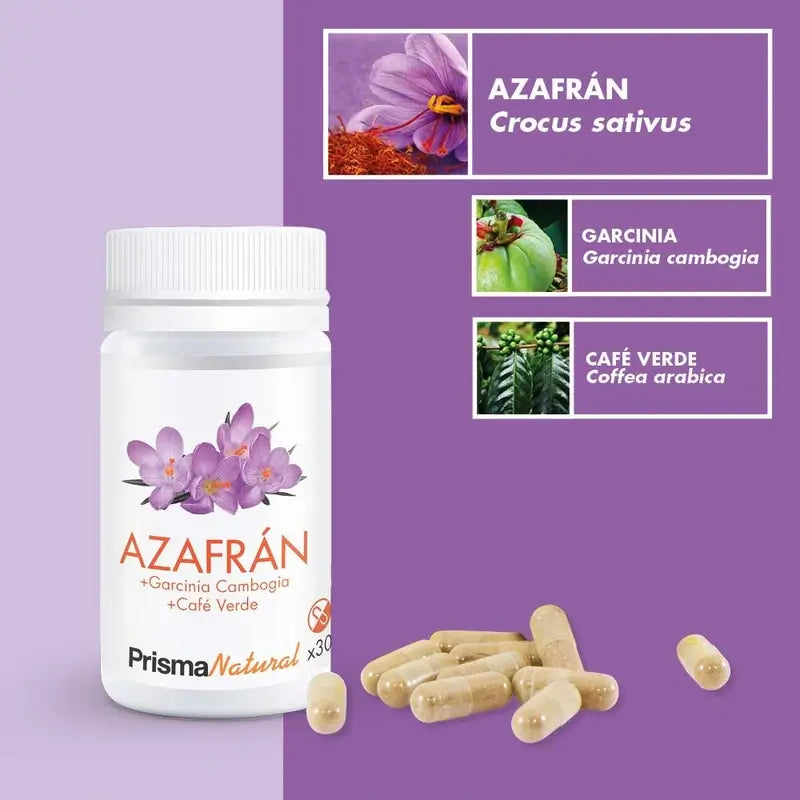 Prisma Natural Zafferano+Garcinia+Caffè verde, 30 Capsule