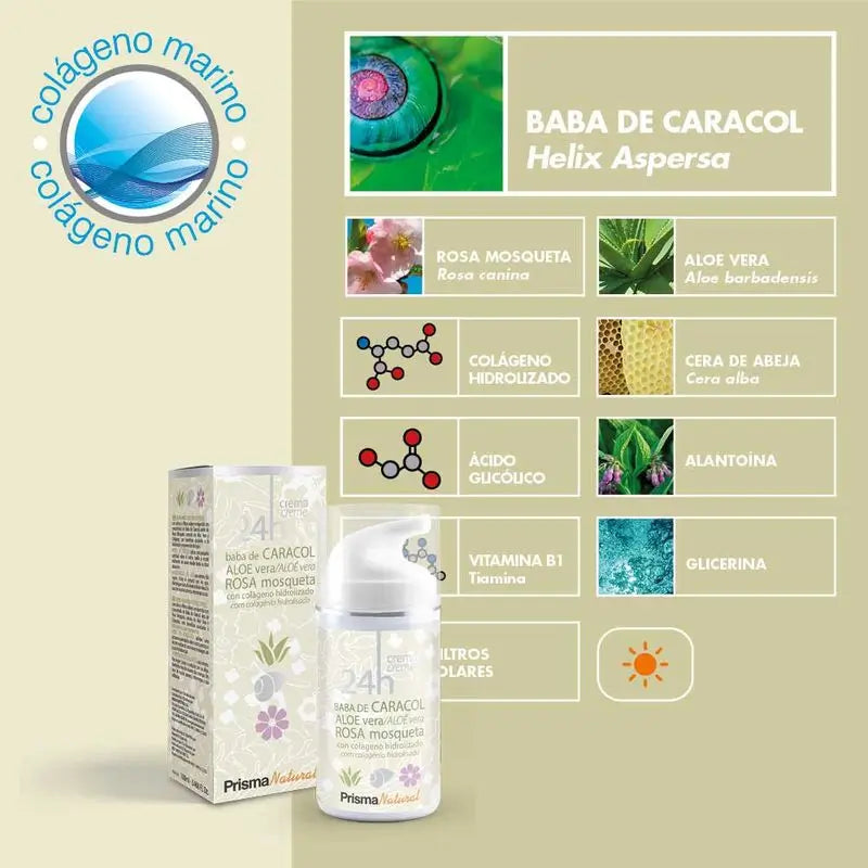 Prisma Crema viso naturale alla bava di lumaca, 100 ml