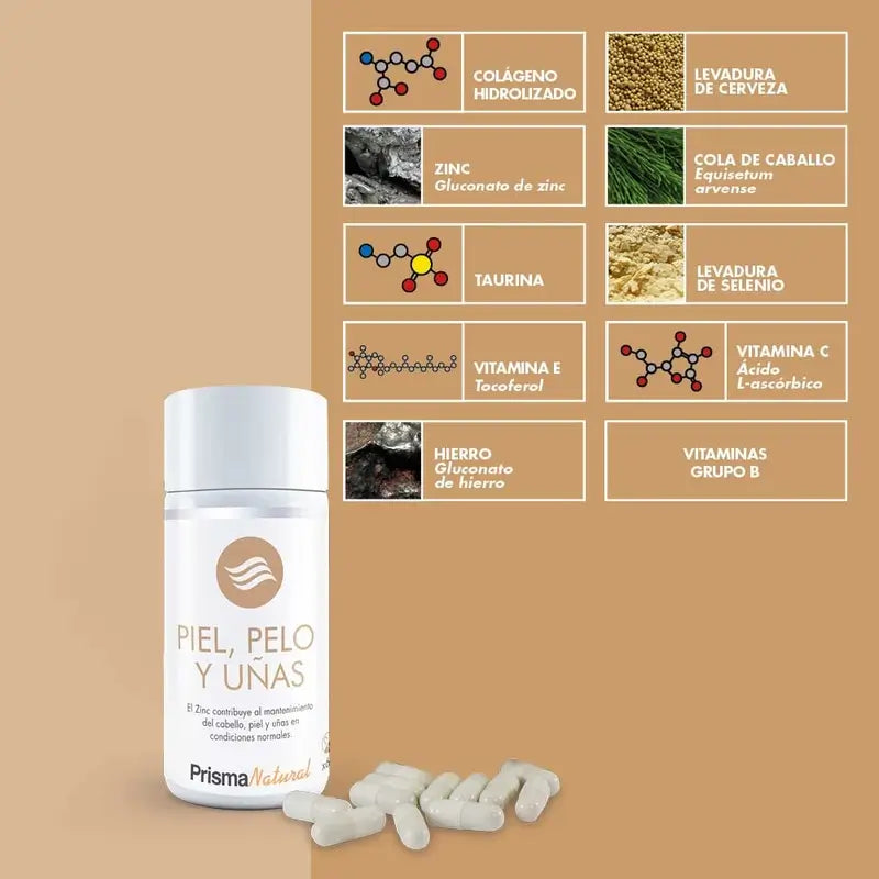 Prisma Natural Pelle Capelli e Unghie, 60 Capsule 563 Mg