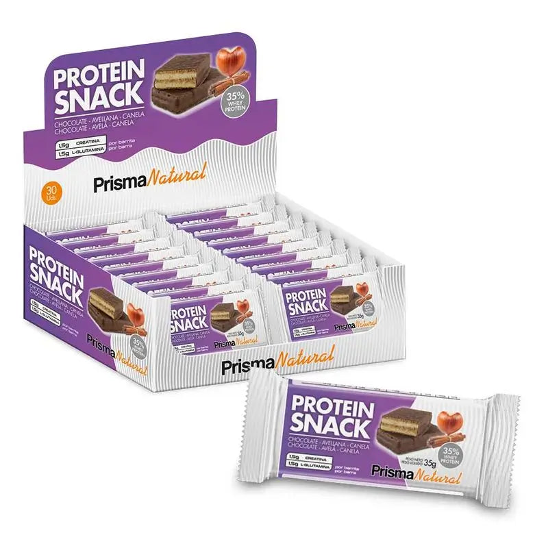 Snack proteico naturale Prisma al cacao-nocciola-cannella