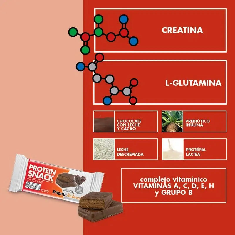 Snack proteico naturale Prisma al cioccolato