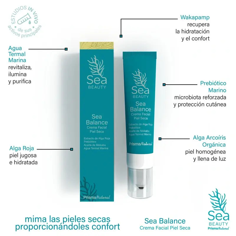Prisma Natural Sea Balance Crema viso pelle secca, 50 ml
