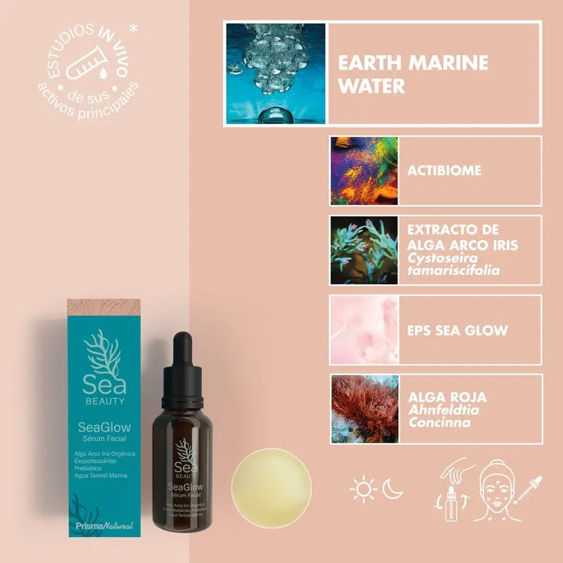 Prisma Natural Sea Beauty Siero viso Seaglow, 30 ml