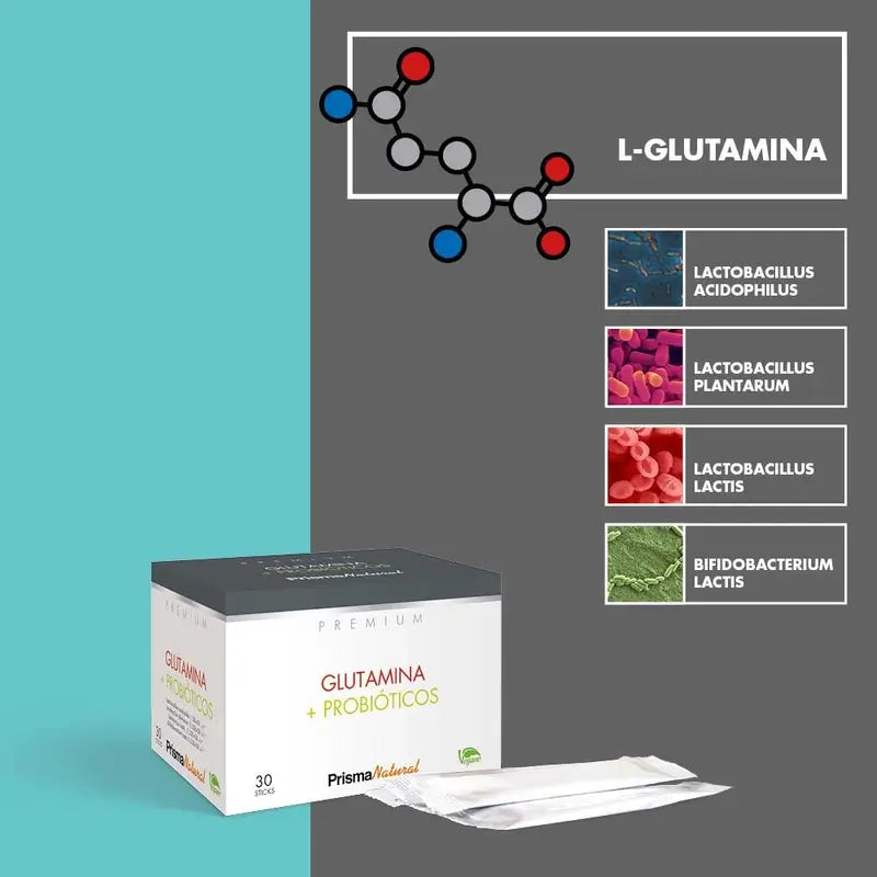 Prisma Premium Glutammina + Probiotici, 30 bastoncini