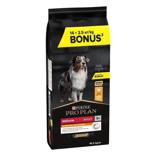 Pro Plan Canine Adult Medium 16,5 Kg (14 + 2,5 Free)
