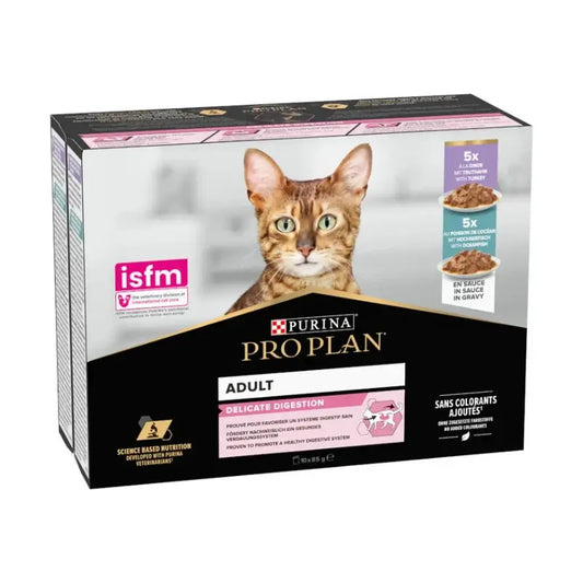 Pro Plan Feline Multi Busta Delicata Pesce Tacchino 10X85Gr