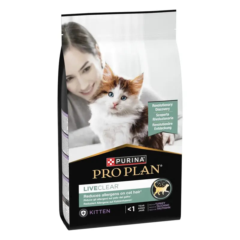 Pro Plan LiveClear Kitten Turkey Cat Food, 1.4 kg