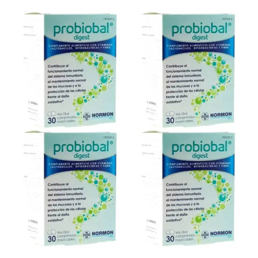 Probiobal Digest, 4 confezioni da 30 compresse masticabili