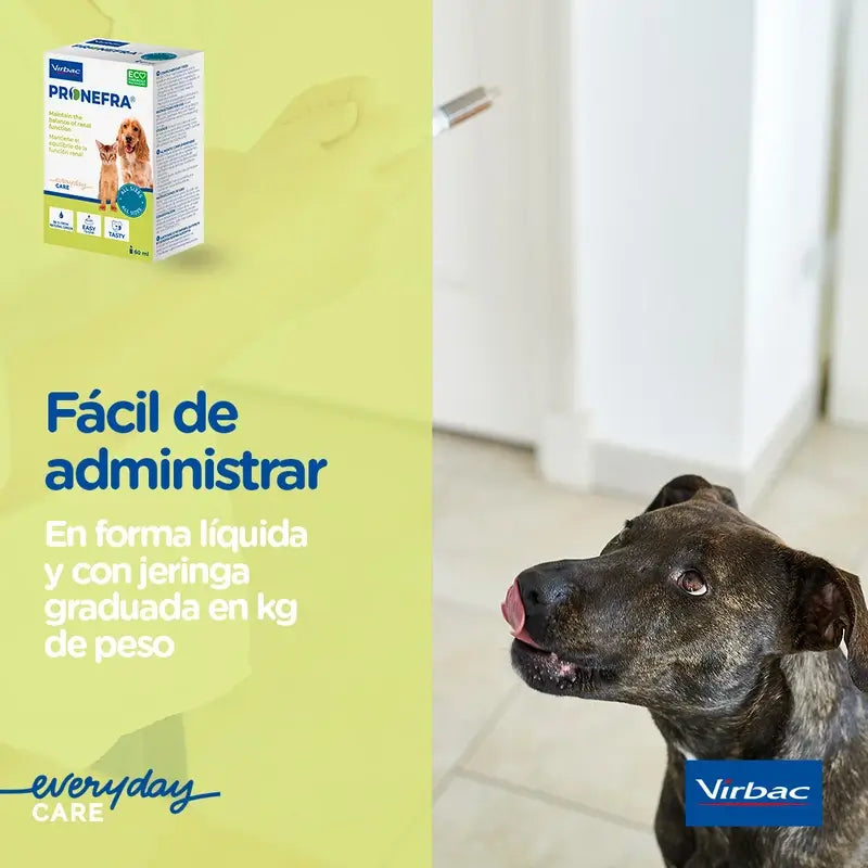 Virbac Pronefra Integratore renale per cani e gatti, 180 ml