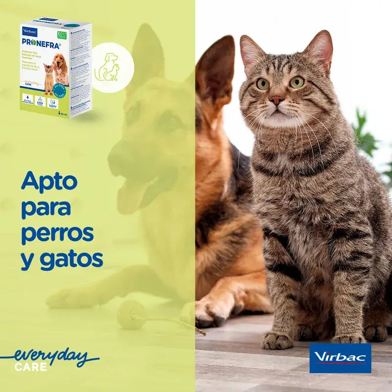 Virbac Pronefra Integratore renale per cani e gatti, 180 ml