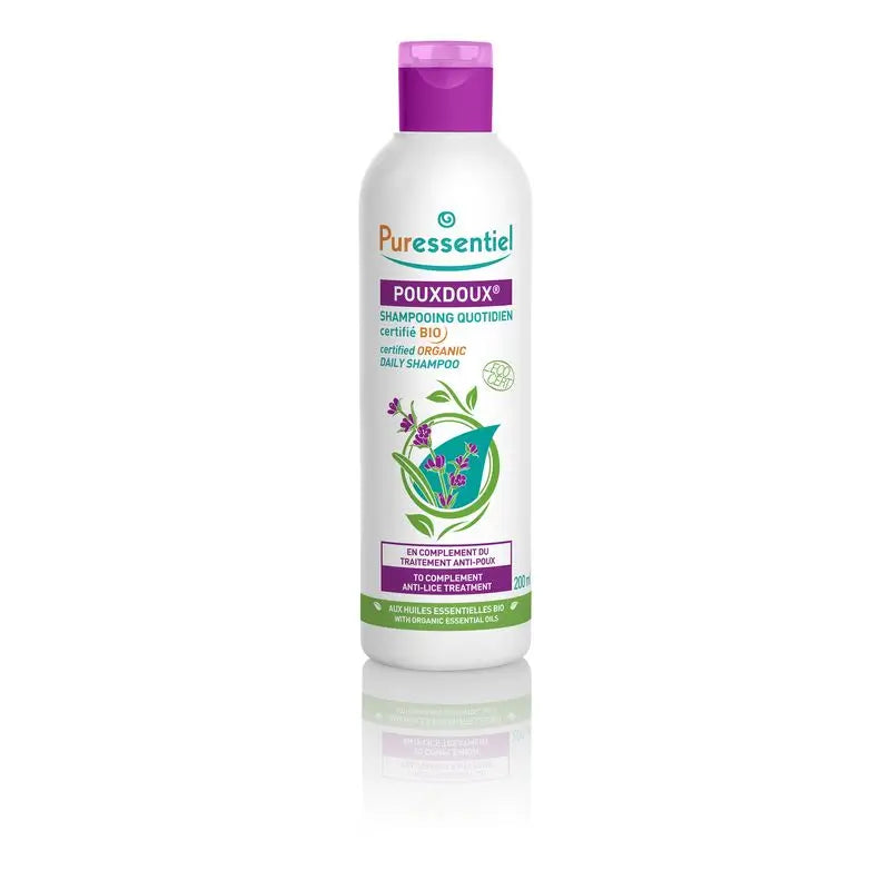 Puressentiel Organic Pouxdoux Shampoo quotidiano, 200ml
