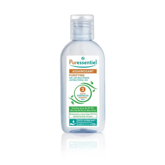 Gel purificante Puressentiel con 3 oli essenziali, 80 ml
