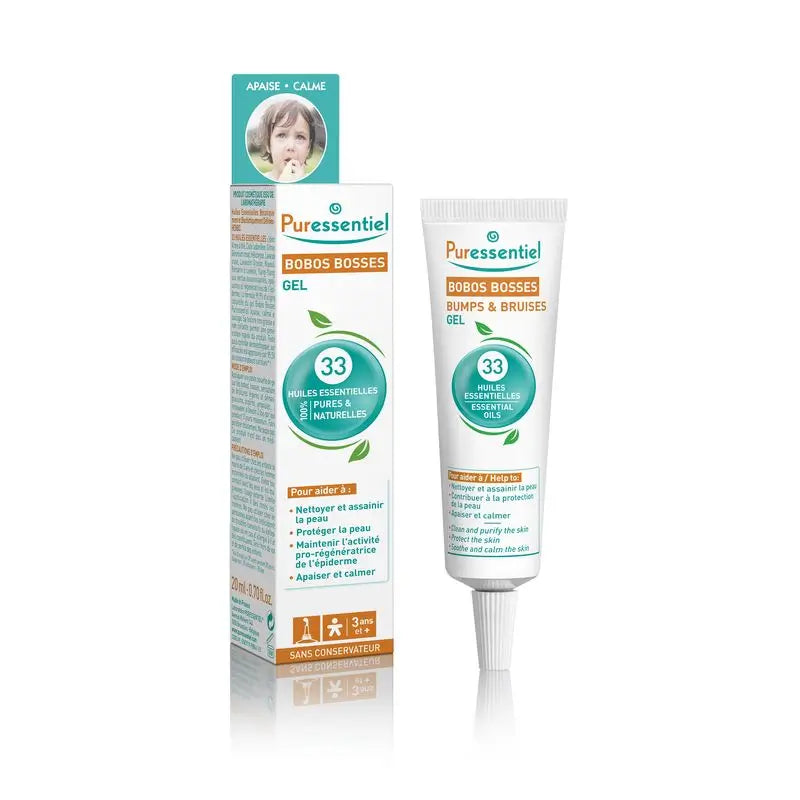 Puressentiel Gel per graffi e urti con 33 oli essenziali, 20ml