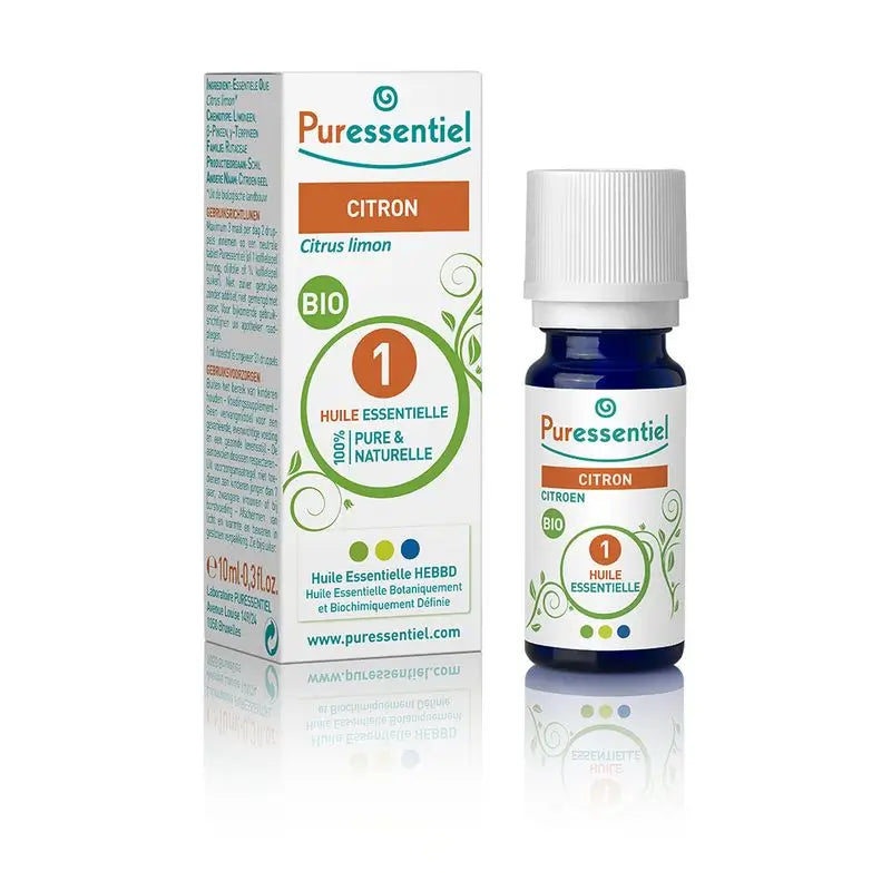 Olio essenziale di limone Puressentiel Bio, 10 ml