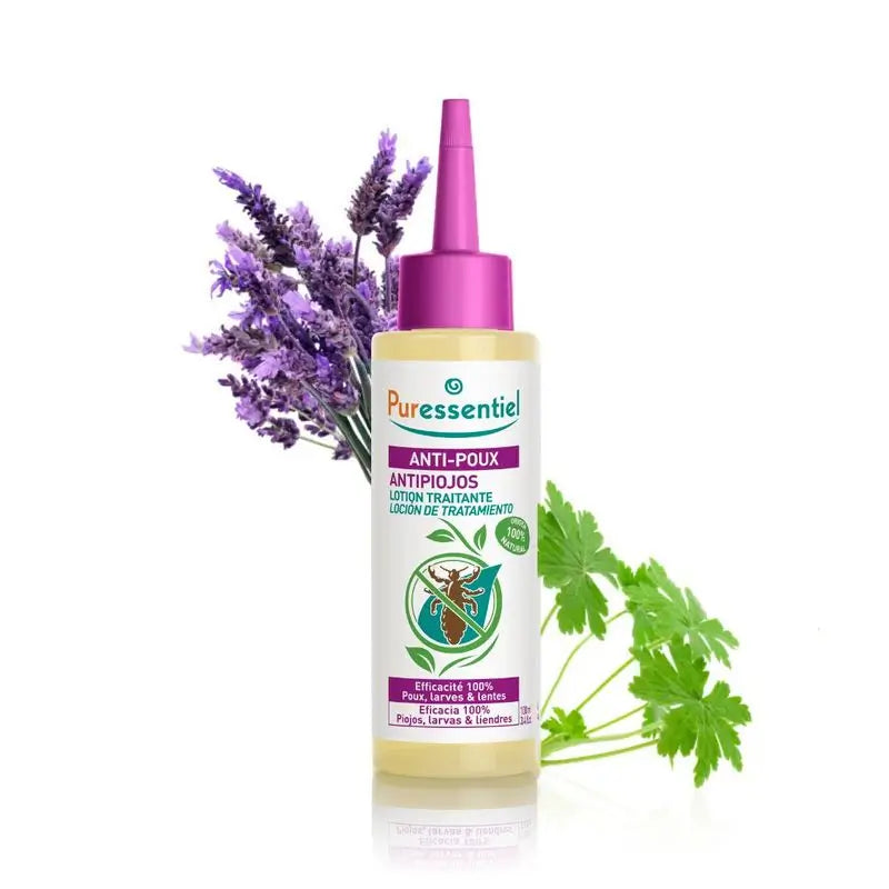 Puressentiel Lozione trattante antipidocchi con pettine, 100 ml