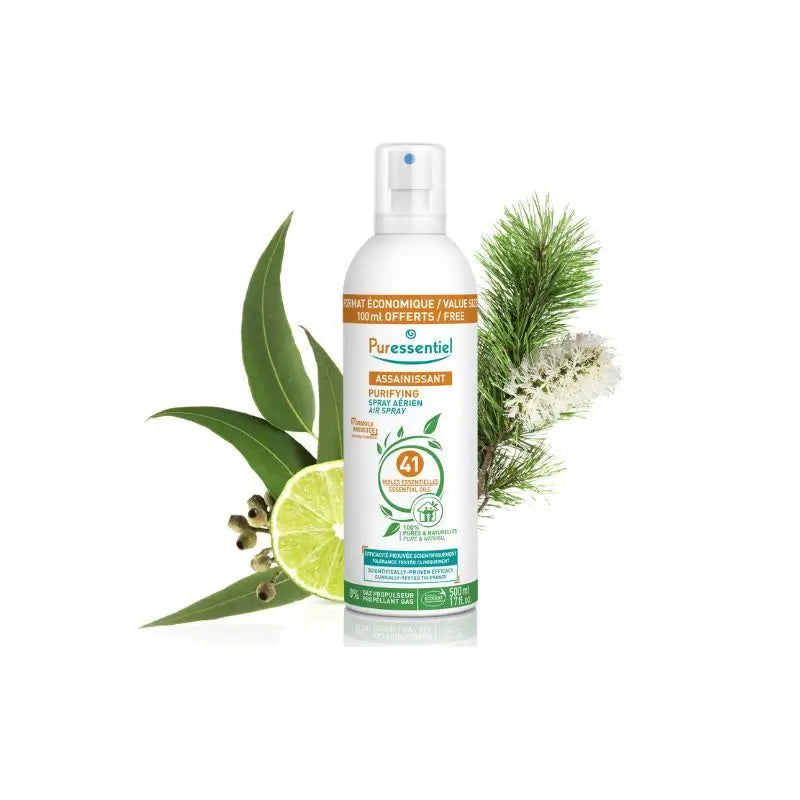 Puressentiel Spray purificante per l'aria con 41 oli essenziali, 500 ml