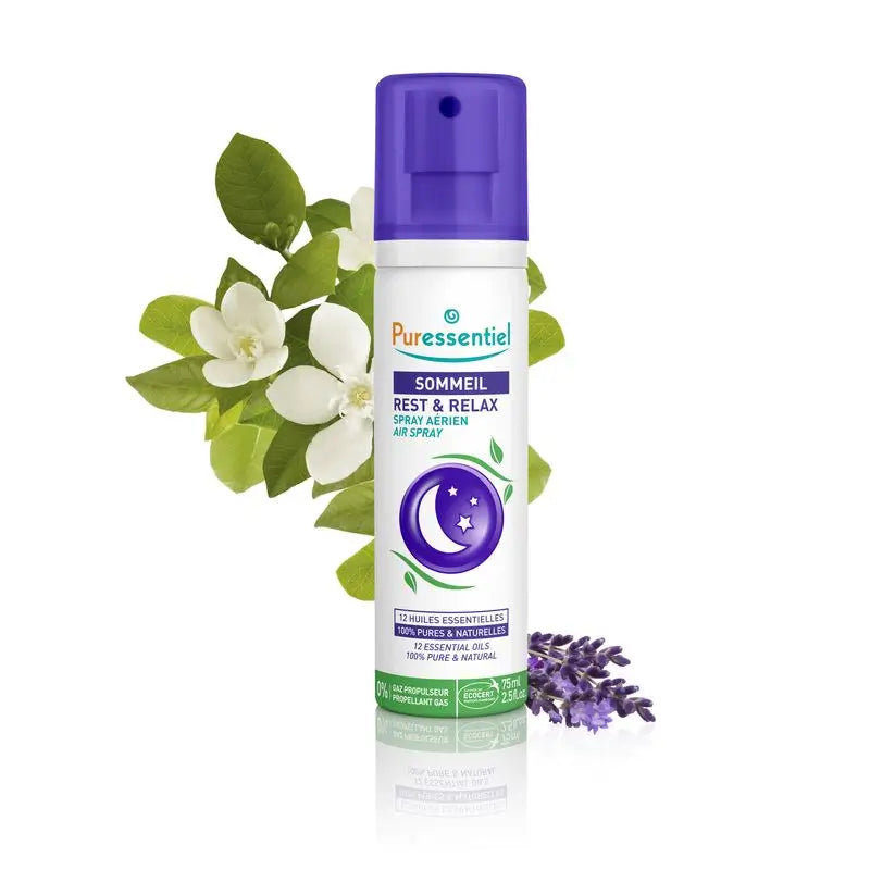 Puressentiel Air Spray Sonno e Relax con 12 oli essenziali, 75 ml