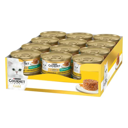 Purina Gourmet Gold Tartallette Pollo Carota 24X85Gr.