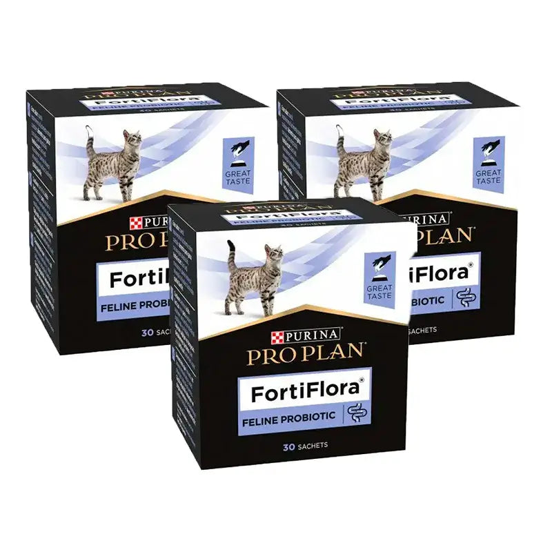 Purina Pro Plan Fortiflora Probiotico per gatti, Confezione 3 x 30x1g