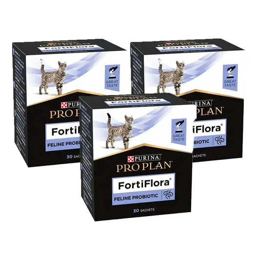 Purina Pro Plan Fortiflora Probiotico per gatti, Confezione 3 x 30x1g