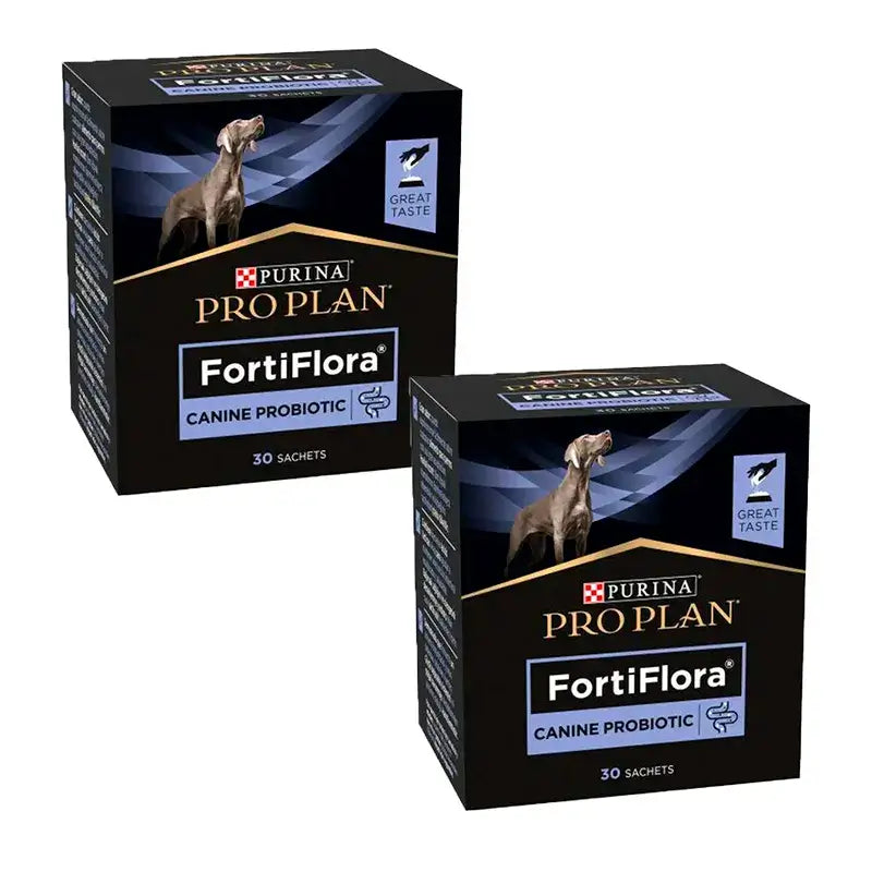 Purina Pro Plan Fortiflora Probiotico per cani, confezione da 2 x 30x1g