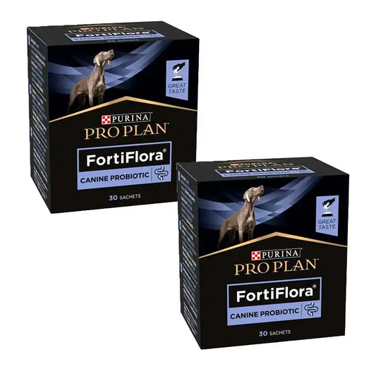 Purina Pro Plan Fortiflora Probiotico per cani, confezione da 2 x 30x1g