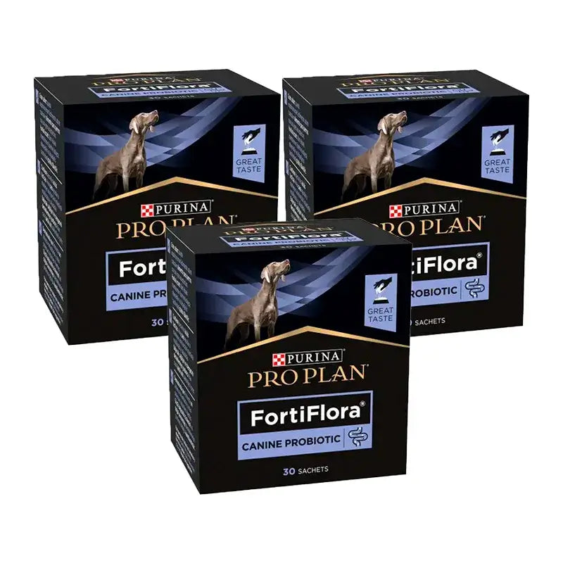 Purina Pro Plan Fortiflora Probiotic per cani, Confezione 3 x 30x1g