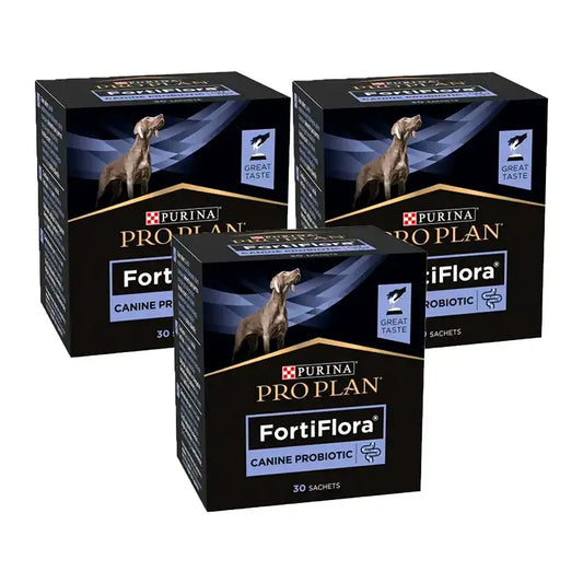 Purina Pro Plan Fortiflora Probiotic per cani, Confezione 3 x 30x1g