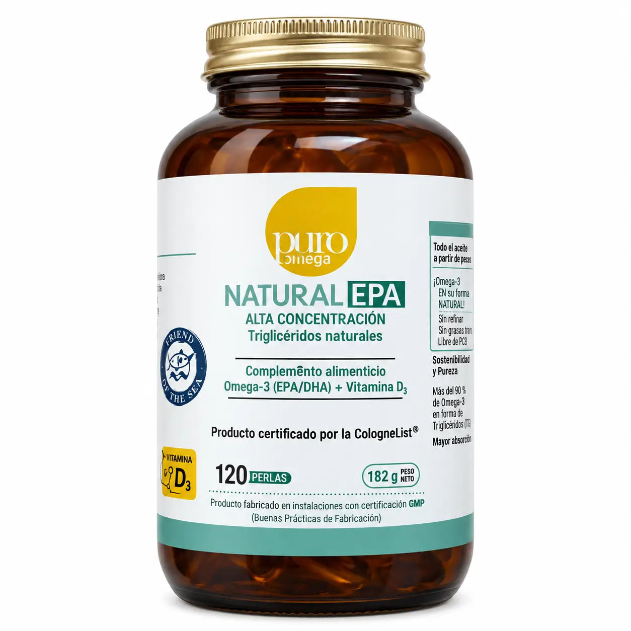 Pure Omega Natural Epa High Concentration , 120 perle