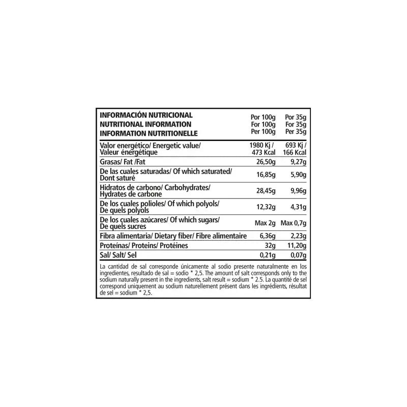 Pwd Protein Meal Cioccolato Fondente e Naanja Barrita 35 G 12 Unids