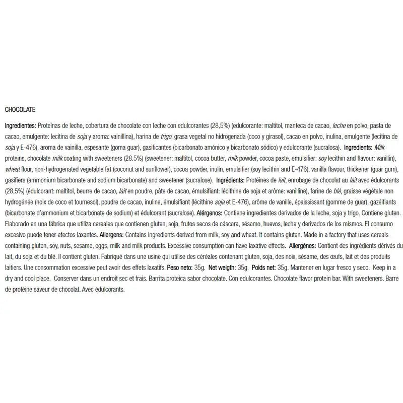 Pwd Protein Meal Cioccolato Fondente e Naanja Barrita 35 G 12 Unids