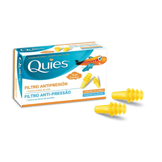 Quies Tappi auricolari anti-pressione per bambini 2 tappi