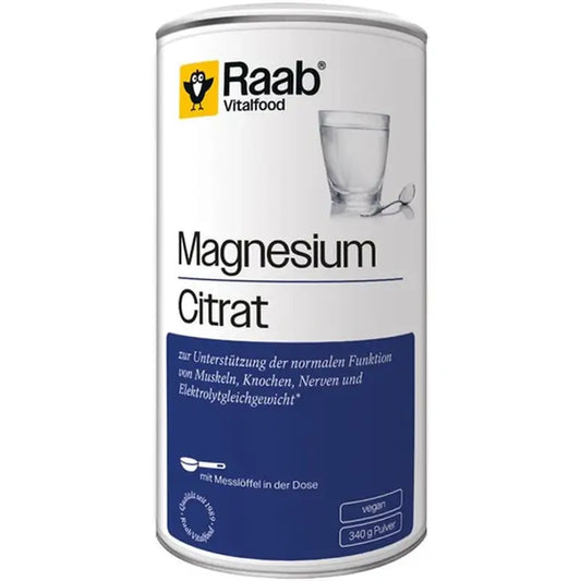 Raab Vitalfood Magnesio Citrato in Polvere 340Gr. Sg Vegan