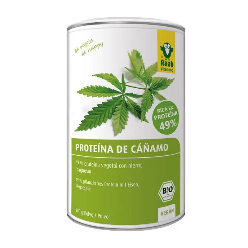 Raab Vitalfood Proteine Naturali della Canapa 500Gr. Bio Sg Vegan
