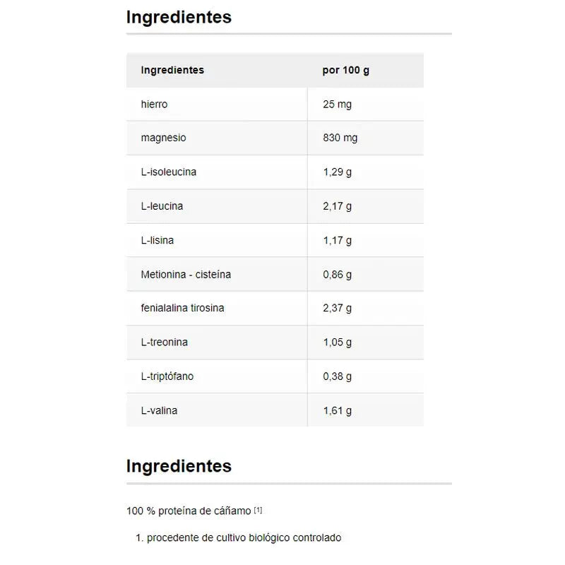 Raab Vitalfood Proteine Naturali della Canapa 500Gr. Bio Sg Vegan