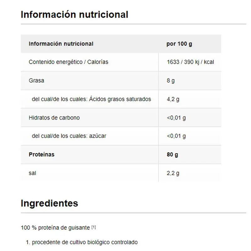 Raab Vitalfood Proteine naturali del pisello 300gr Bio Sg Vegan