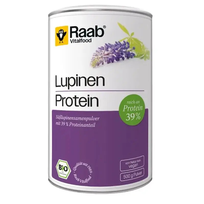 Raab Vitalfood Proteine Naturali di Lupino 500Gr. Bio Sg Vegan