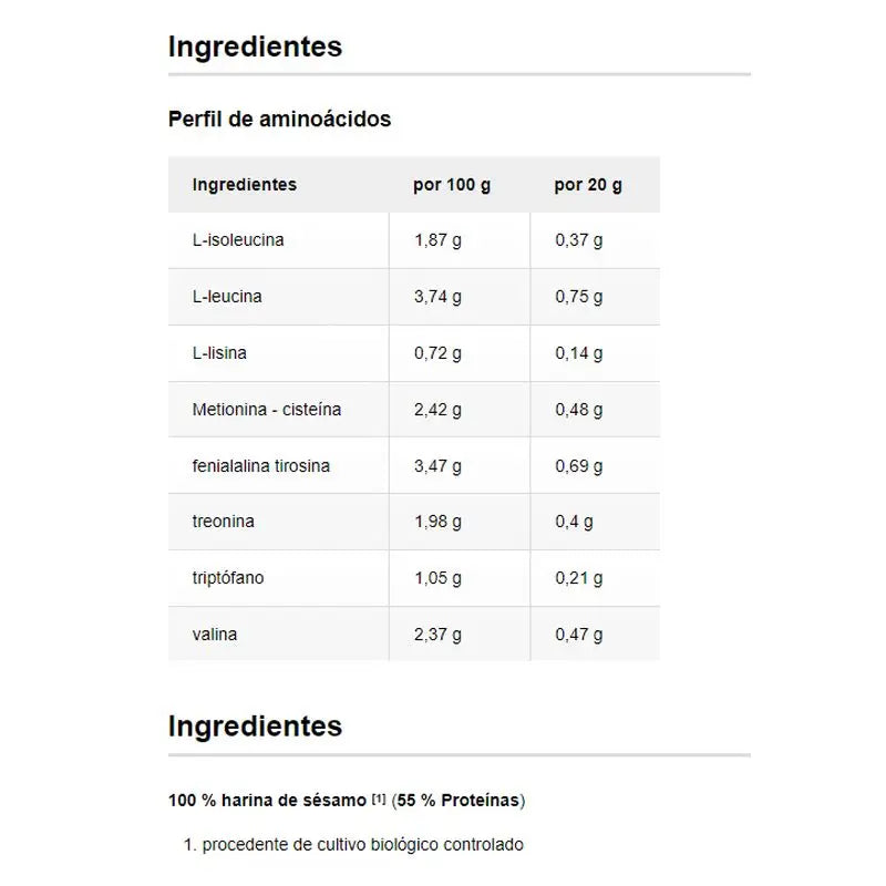 Raab Vitalfood Proteine del Sesamo 500Gr. Bio Sg Vegan
