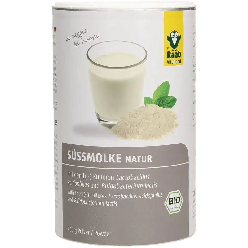 Raab Vitalfood Polvere di Siero di Latte Dolce Naturale 450Gr. Bio Sg.