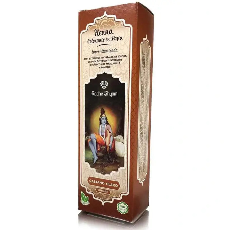Radhe Shyam Henna Pasta marrone chiaro, 200 ml