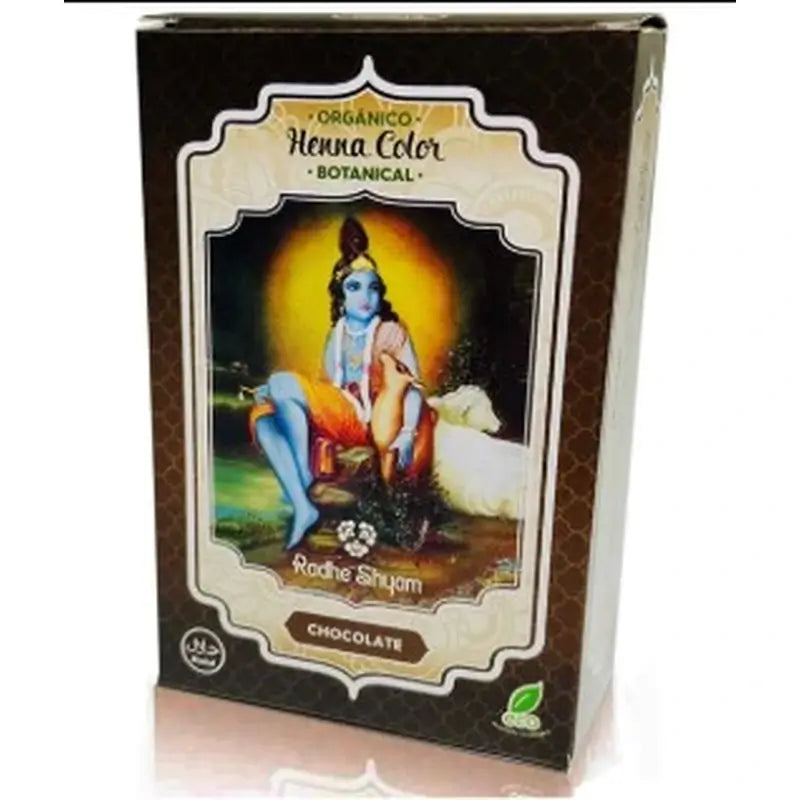 Radhe Shyam Henné in polvere Cioccolato Botanico , 100 gr
