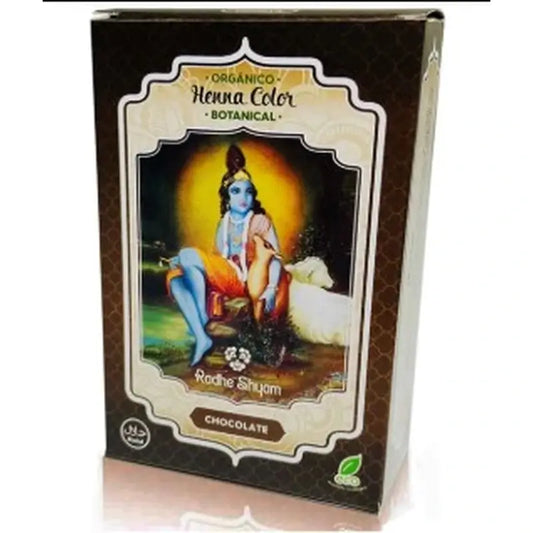 Radhe Shyam Henné in polvere Cioccolato Botanico , 100 gr