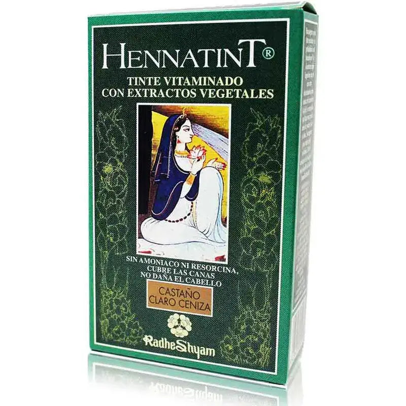 Radhe Shyam Hennatint Cenere marrone chiaro, 60 ml
