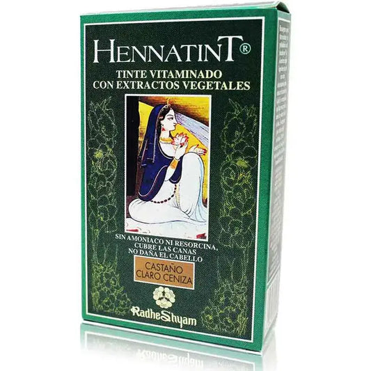 Radhe Shyam Hennatint Cenere marrone chiaro, 60 ml