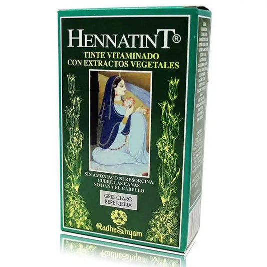 Radhe Shyam Hennatint Grigio chiaro Melanzana , 60 ml