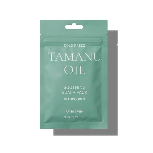 Rated Green Olio di Tamanu spremuto a freddo Impacco lenitivo per il cuoio capelluto, 50 ml
