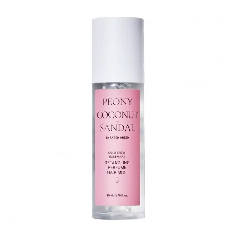 Rated Green Profumo Detangente Nebbia per Capelli 03 (Peonia-Cocco-Sandalo) , 80 ml