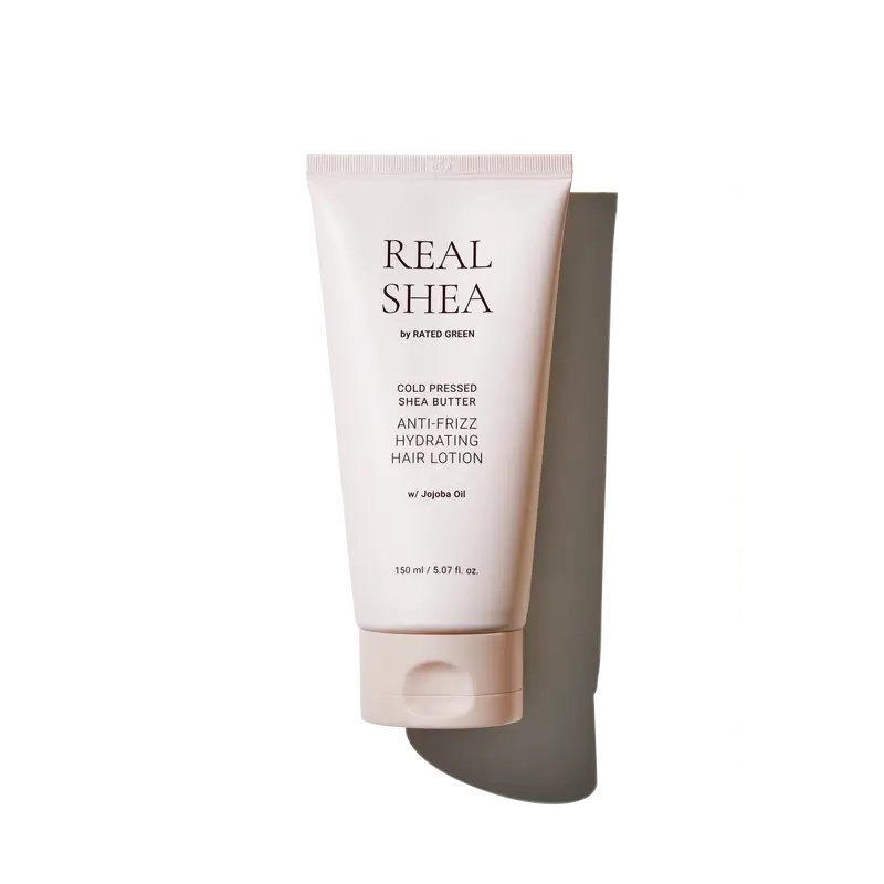 Rated Green Real Shea Lozione idratante anticrespo per capelli, 150 ml